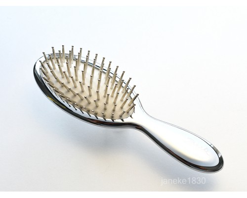 Щетка для волос серебро  с белым Janeke Superbrush  CRSP21N