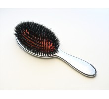 Щетка для волос серебряная с чёрным Janeke Superbrush  CRSP22M