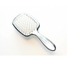 Щетка для волос серебряная с белым Janeke Superbrush  CRSP230 BIA