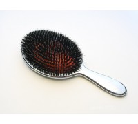 Щетка для волос серебряная с чёрным Janeke Superbrush  CRSP23M