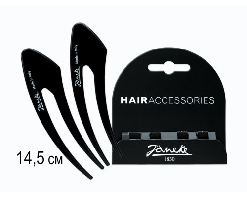Шпильки Janeke/Hairclip черные JG49020BLINER-14,5см