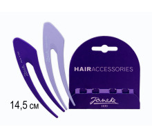 Шпильки Janeke/Hairclip фиолет/сирень  JG49020BLIVIO-14.5см