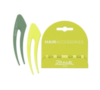 Шпильки Janeke/Hairclip лайм/фисташка  JG48020BLILIM