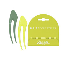Шпильки Janeke/Hairclip лайм/фисташка  JG48020BLILIM