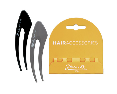 Шпильки Janeke/Hairclip серый/коричн JG48020BLITOR