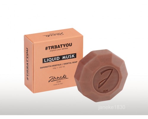 Твердое Мыло веганское  Janeke#Treatyou Liquid Musk Soap  100гр.