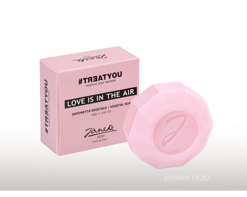 Твердое мыло веганское Janeke #Treatyou Love Is in The Air 