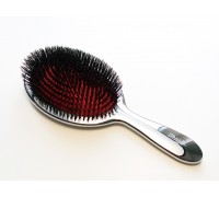 Щетка для волос серебряная с чёрным Janeke Superbrush  CRSP23SF