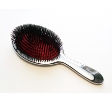 Щетка для волос серебряная с чёрным Janeke Superbrush  CRSP23SF