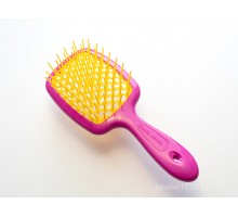 Щетка для волос  малиновая с желтым  Janeke Superbrush 86SP226FY