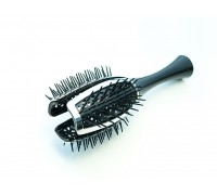 Janeke Vented Brush Curvy Tulip SP503CR NER черная с серебряной вставкой 