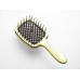 Щетка для волос золотая с коричневым Janeke Superbrush AUSP230
