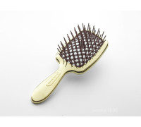 Щетка для волос золотая с коричневым Janeke Superbrush Small AUSP235