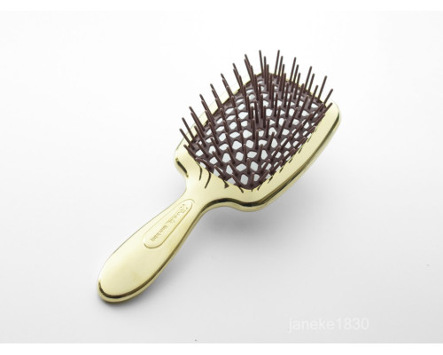 Щетка для волос золотая с коричневым Janeke Superbrush Small AUSP235
